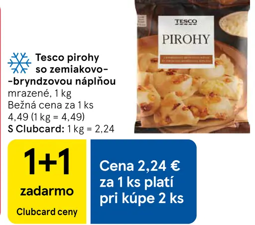 Pirohy so zemiakovo-bryndzovou náplňou, mrazené