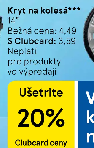Kryt na kolesá 14"