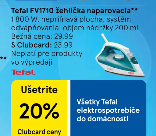 Tefal FV1713 naparovacia žehlička