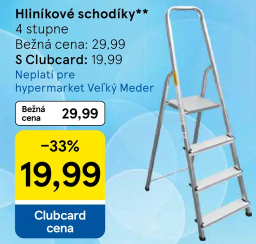 Hliníkové schodíky