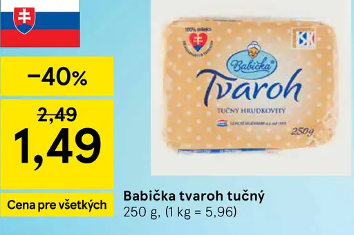 Babička tvaroh tučný