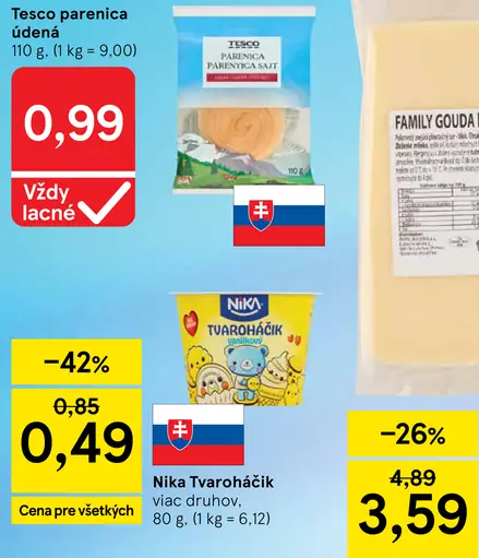 Tesco parenica údená