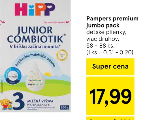 Pampers premium care detské plienky