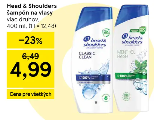 Head & Shoulders šampón na vlasy