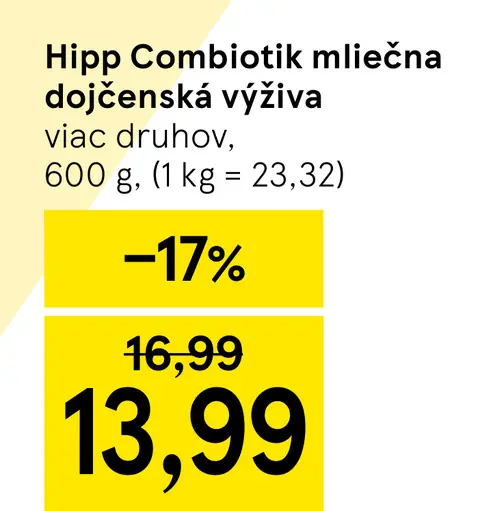 Hipp Combiotik mliečna dojčenská výživa