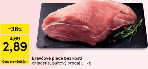Bravčové plece bez kosti