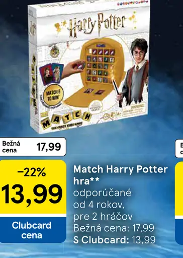 Match Harry Potter hra pre 2 hráčov