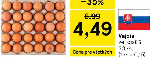 Vajcia veľkosť S