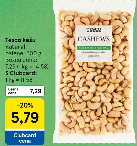 Tesco kešu natural