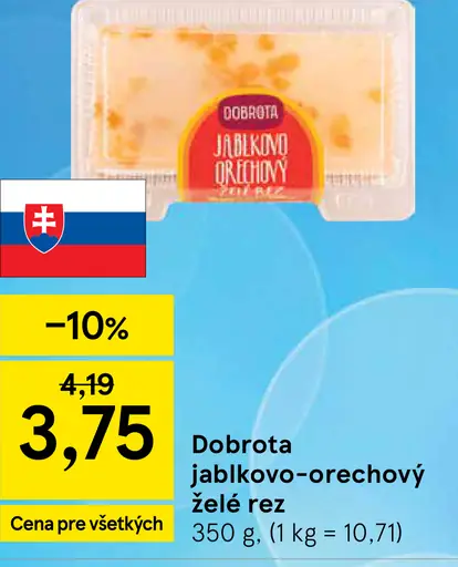 Dobrota Jablkovo-orechový želé rez
