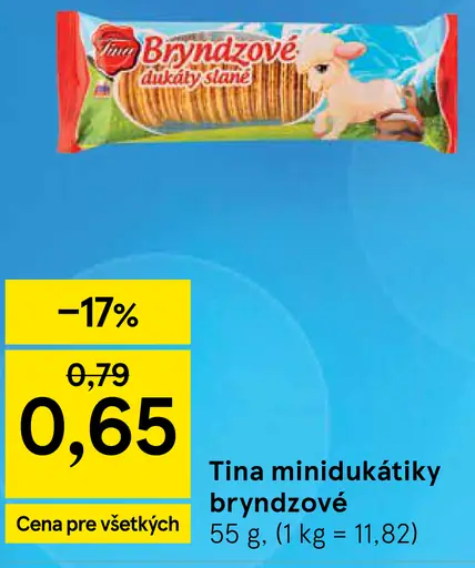 Tina minidúkatiky bryndzové