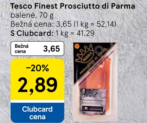 Tesco Finest prosciutto di Parma