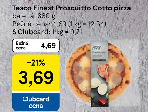 Tesco Finest prosciutto cotto pizza