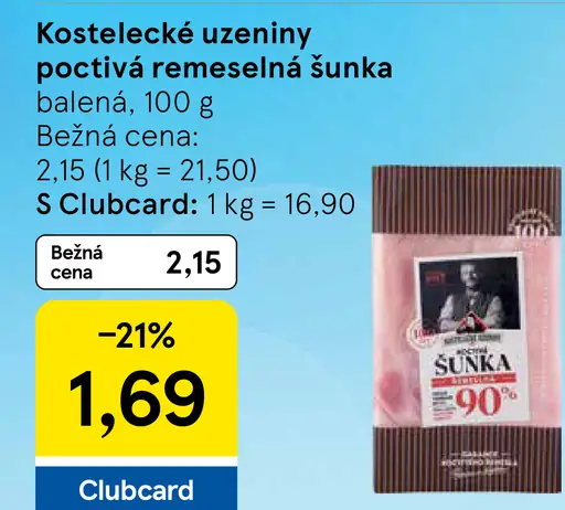 Kostelecké uzeniny poctivá remeselná šunka