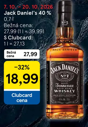 Jack Daniel's Tennessee Whiskey 40%