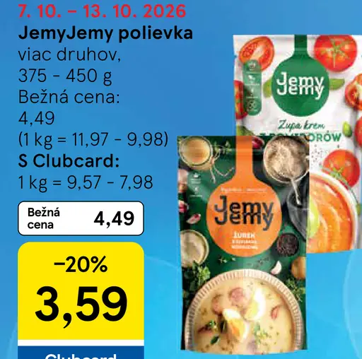 Jemy instantné polievky rôznych druhov