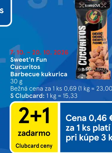 Sweet'n Fun Cucuritos Barbecue kukurica