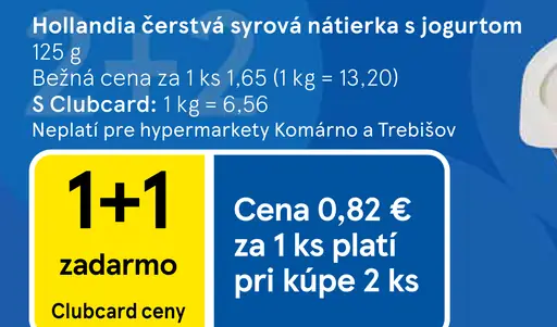 Hollandia čerstvá syrová nátierka s jogurtom