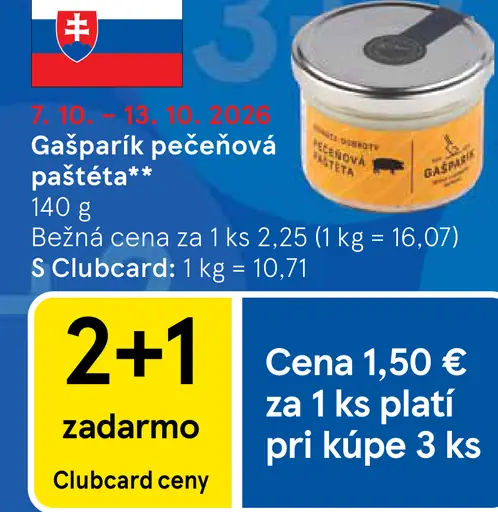Gašparík pečeňová paštéta