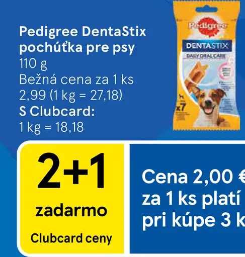 Pedigree DentaStix pochúťka pre psy