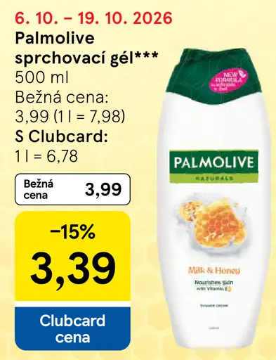 Palmolive Naturals Milk & Honey sprchový gél