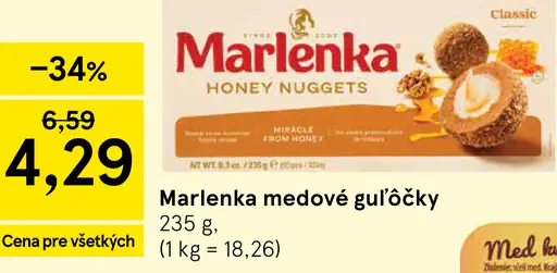 Marlenka medové guľôčky