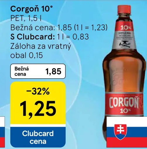 Corgoň 10° PET