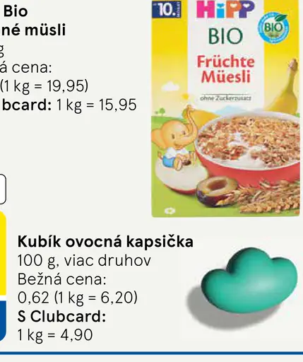 HiPP Bio ovocné müsli