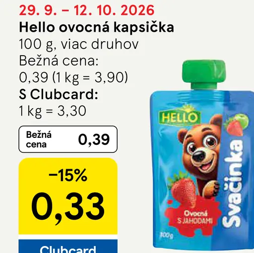 Hello ovocná kapsička
