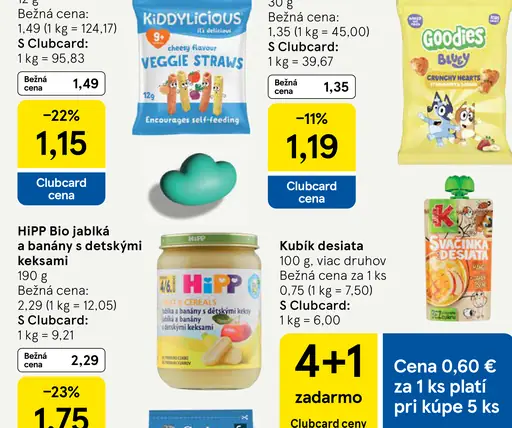 HiPP Bio jablká a banány s detskými keksemi