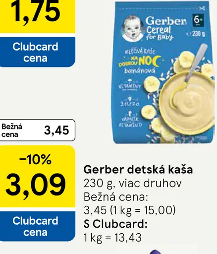 Gerber detská kaša