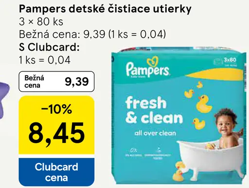Pampers detské čistiace utierky