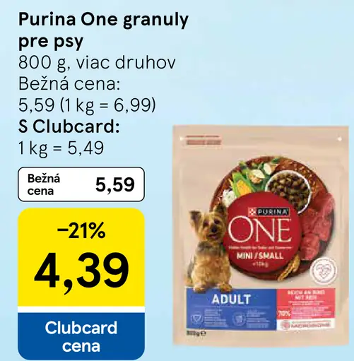Purina One granuly pre psy
