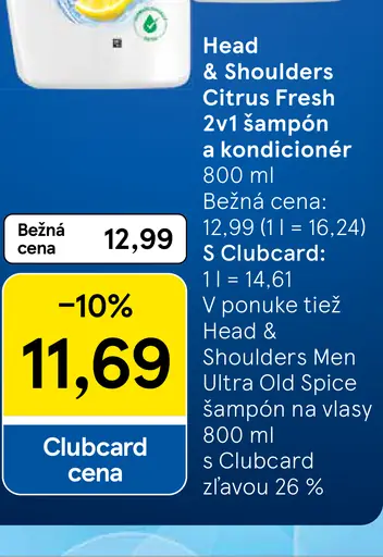 Head & Shoulders Citrus Fresh 2v1 šampón a kondicionér