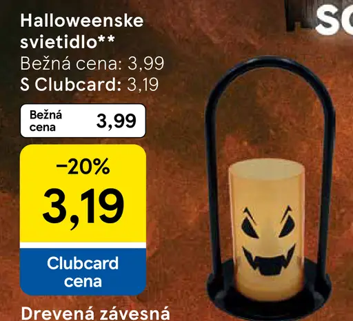 Tesco LED dekorácia tekvica veľká
