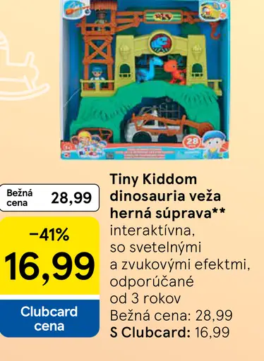 Tiny Kiddom dinosauria veža herná súprava
