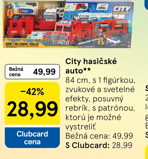 City hasičské auto