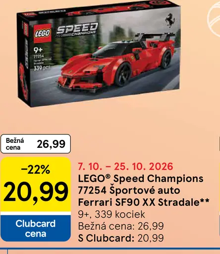 LEGO Speed Champions 77254 športové auto Ferrari SF90 XX Stradale