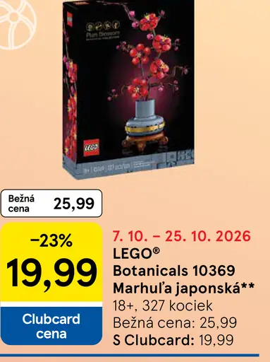 LEGO Botanicals 10369 Marhuľa japonská