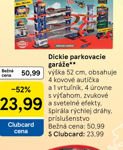 Dickie parkovacie garáže