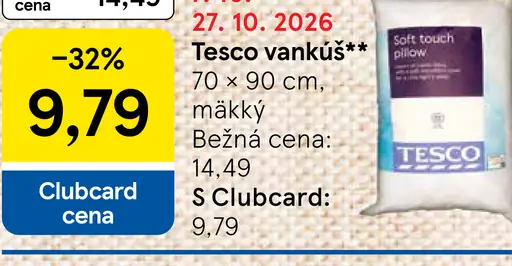 Tesco vankúš