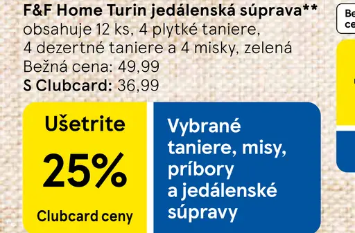 F&F Home Turin jedálenská súprava