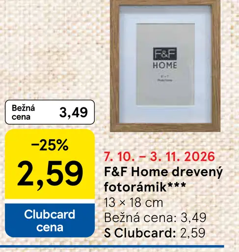 F&F Home drevený fotorámik