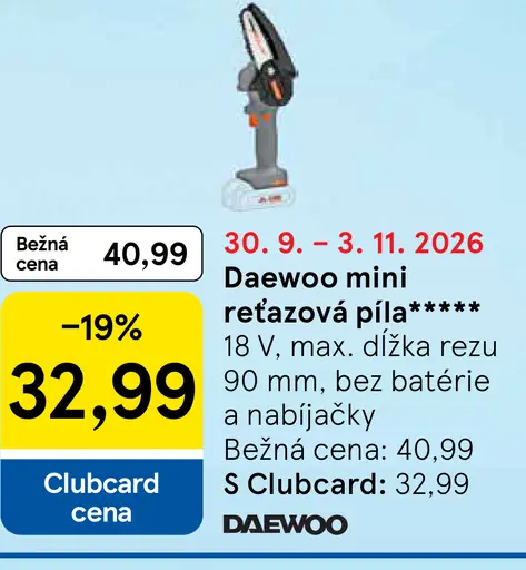 Daewoo mini reťazová píla