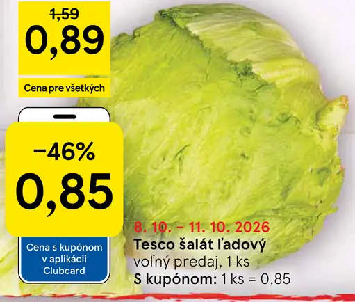 Tesco šalát ľadový