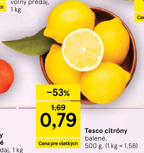 Tesco citróny