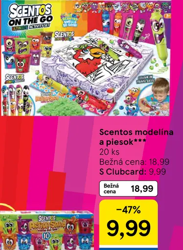 Scentos modelína a kinetický piesok
