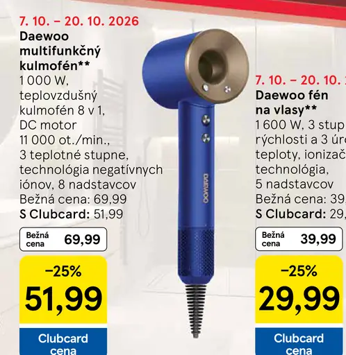 Daewoo multifunkčný kulmofén