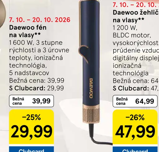 Daewoo fén na vlasy