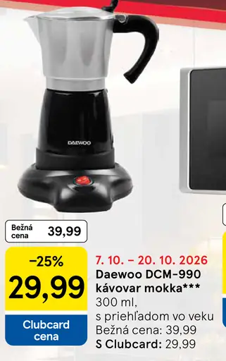Daewoo DCM-990 kávovar mokka